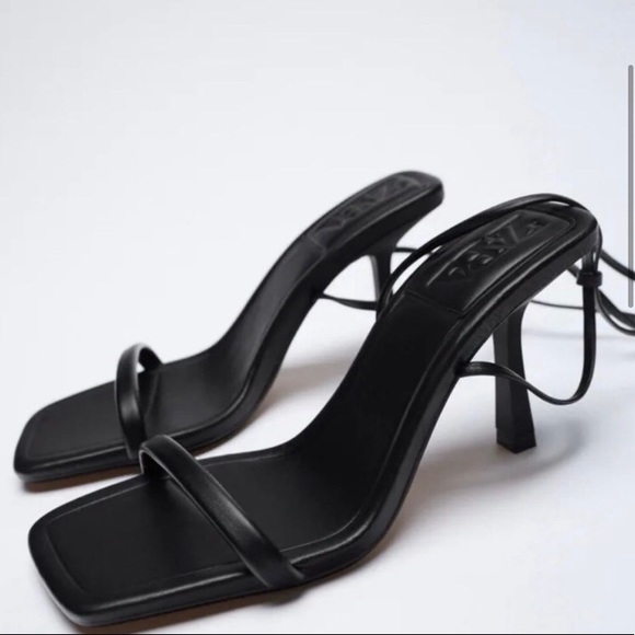 ZARA Strappy Heeled Sandals - 38 - Picture 3 of 4